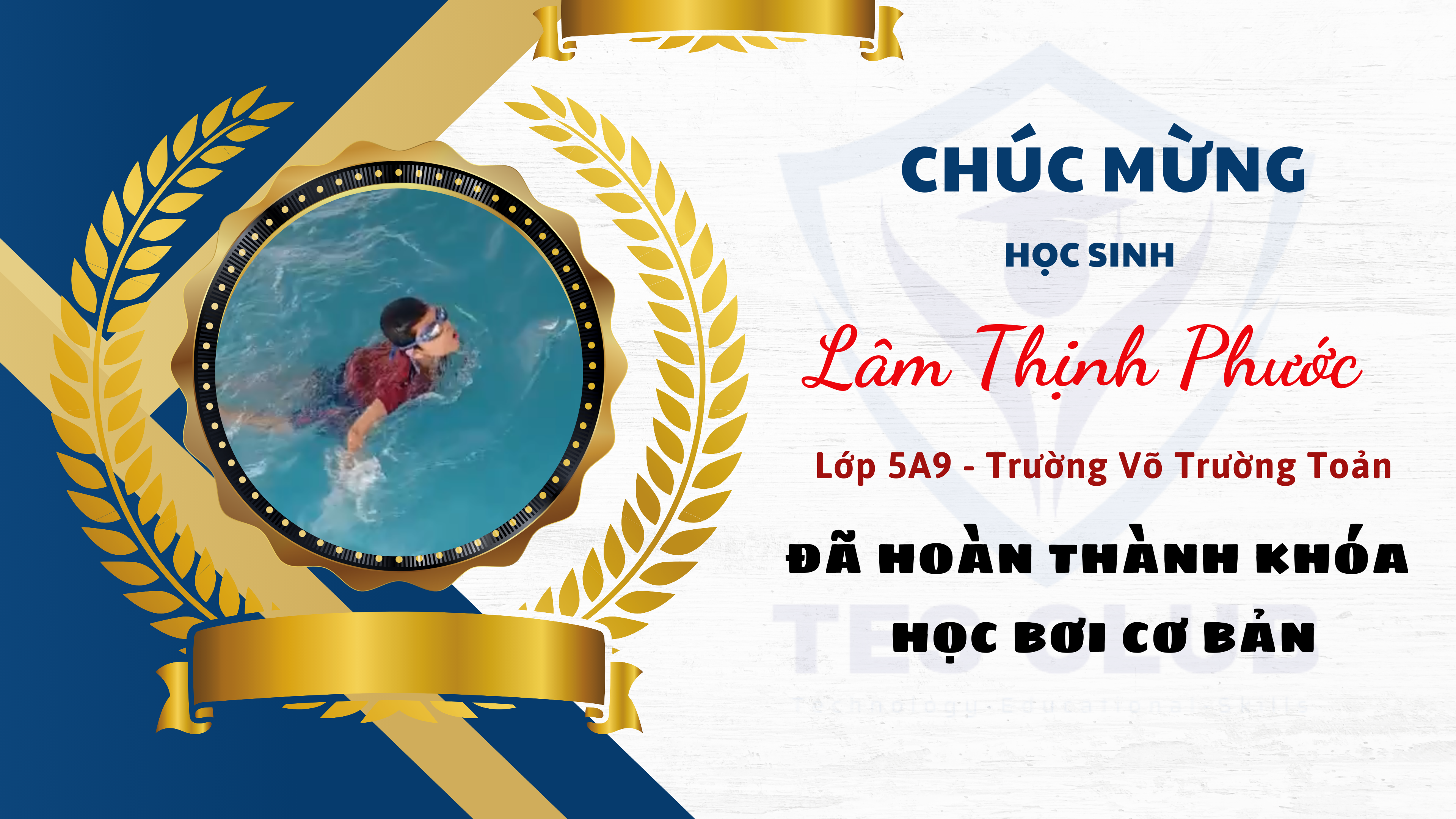 Em Lâm Thịnh Phước, lớp 5A9, TH Võ Trường Toản